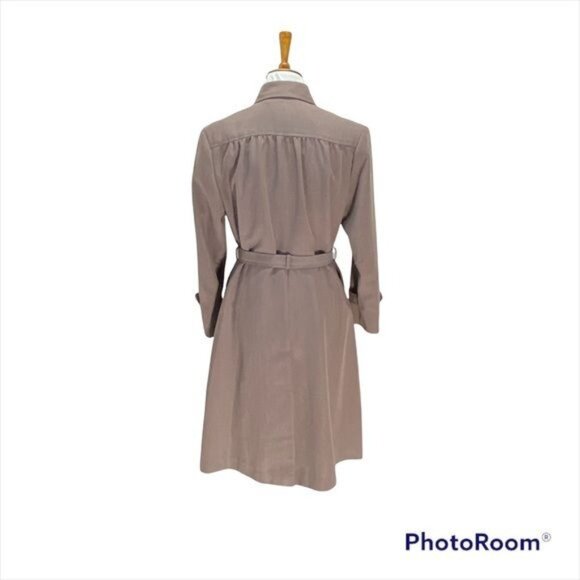 Xin Xin Trench Coat Beige Size M Vintage - Picture 11 of 13